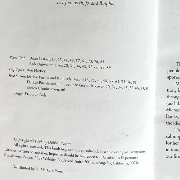 Creme Brulee And Other Custard Desserts Hardcover Recipe Book Vintage 1998 - Picture 12 of 12